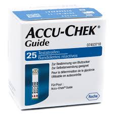 STRISCE MISURAZIONE GLICEMIA ACCU-CHEK GUIDE 25 PEZZI  - Farmaunclick.it