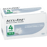 AGO PER PENNA DA INSULINA ACCU-FINE PEN NEEDLE GAUGE 32 4 MM 100 PEZZI - Farmaunclick.it