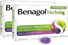 BENAGOL HERBAL FRUTTI DI BOSCO 24 PASTIGLIE - Farmaunclick.it