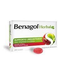 BENAGOL HERBAL MENTA E CILIEGIA 24 PASTIGLIE - Farmaunclick.it