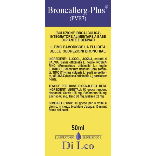BRONCALLERG-PLUS COMPOSTO PVB 7 50 ML - Farmaunclick.it