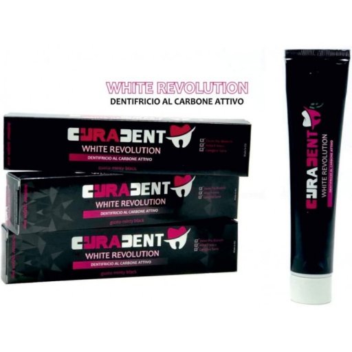 CURADENT DENTIFRICIO EXTREME WHITE SBIANCANTE AL CARBONE 75 ML - Farmaunclick.it
