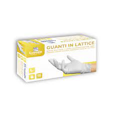 GUANTI LATTICE SENZA POLVERE MEDIUM 100 PEZZI GAMMADIS - Farmaunclick.it