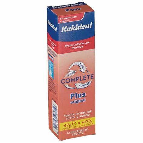 KUKIDENT PLUS ORIGINAL CREMA ADESIVA DENTIERE 40 G - Farmaunclick.it