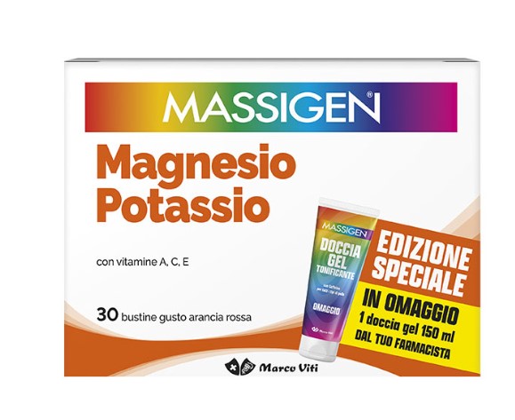 MASSIGEN MAGNESIO POTASSIO 30 BUSTINE EDIZIONE SPECIALE 2025 - Farmaunclick.it