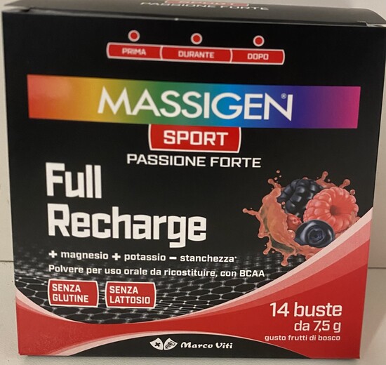 MASSIGEN SPORT FULL RECHARGE 14 BUSTINE - Farmaunclick.it