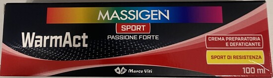 MASSIGEN SPORT WARMACT CREMA SPORT 100 ML - Farmaunclick.it