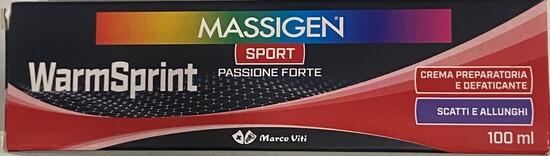 MASSIGEN SPORT WARMSPRINT CREMA SPORT 100 ML - Farmaunclick.it