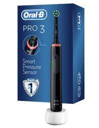 ORAL-B PRO 3 BLACK SPAZZOLINO ELETTRICO + 2 REFILL - Farmaunclick.it