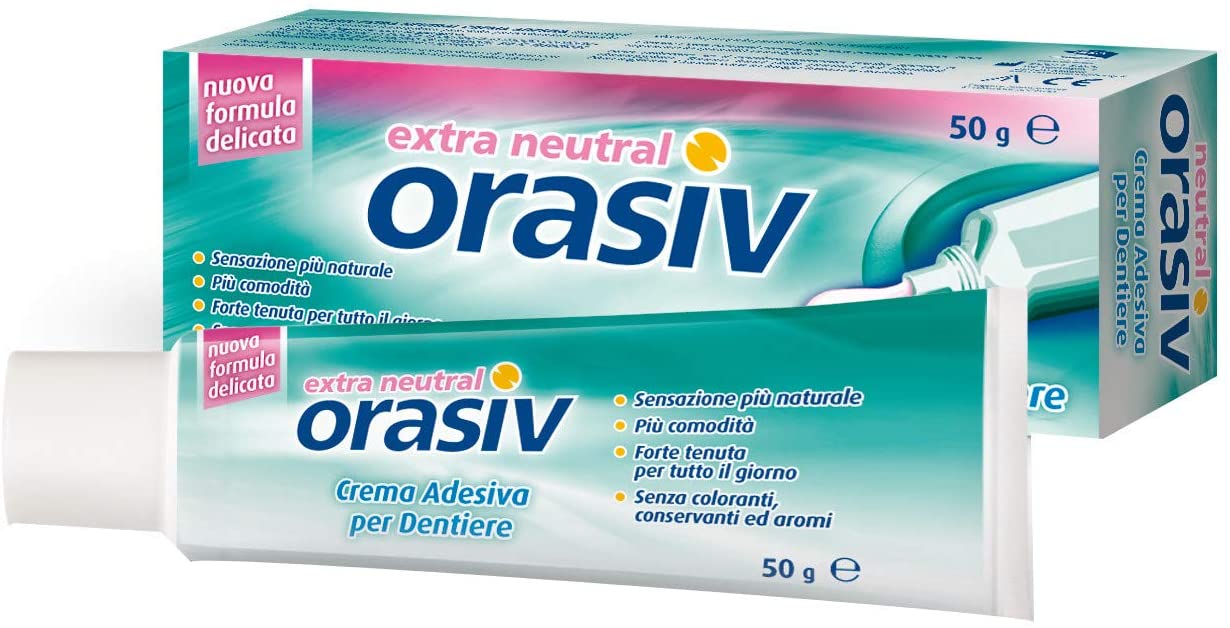 ORASIV EXTRA CREMA NEUTRAL ADESIVA PER PROTESI DENTARIA 50 G - Farmaunclick.it