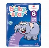 PANNOLINI BABYSTAR SLIM 16/30KG TAGLIA 6  EXTRA LARGE 14 PEZZI - Farmaunclick.it