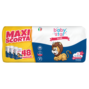 PANNOLINI BABYSTAR SLIM 8/18KG TAGLIA 4 MAXI 18 PEZZI - Farmaunclick.it