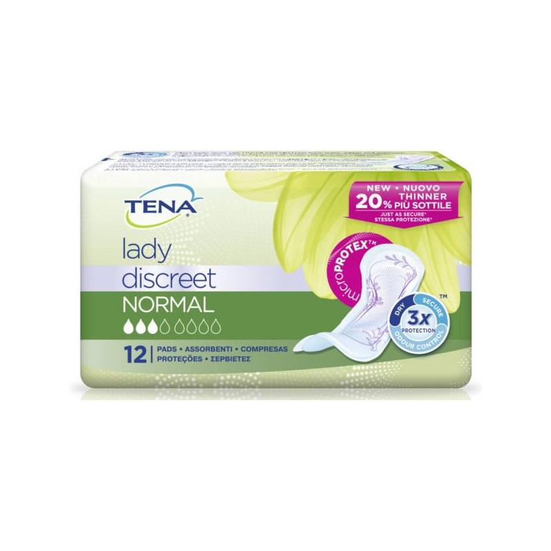 PANNOLONE SAGOMATO TENA LADY NORMAL 12 PEZZI - Farmaunclick.it