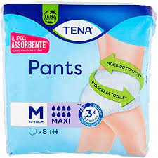 PANNOLONE PER INCONTINENZA TENA PANTS MAXI MEDIUM 8 PEZZI - Farmaunclick.it