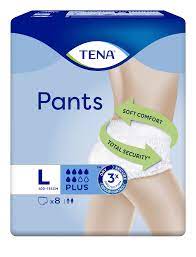PANNOLONE PER INCONTINENZA TENA PANTS PLUS LARGE 8 PEZZI - Farmaunclick.it