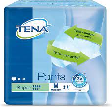 PANNOLONE PER INCONTINENZA TENA PANTS SUPER MEDIUM 10 PEZZI - Farmaunclick.it