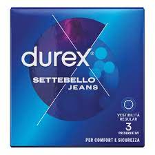 PROFILATTICO DUREX SETTEBELLO JEANS 3 PEZZI - Farmaunclick.it