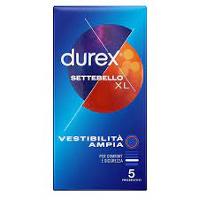 PROFILATTICO DUREX SETTEBELLO XL 5 PEZZI - Farmaunclick.it