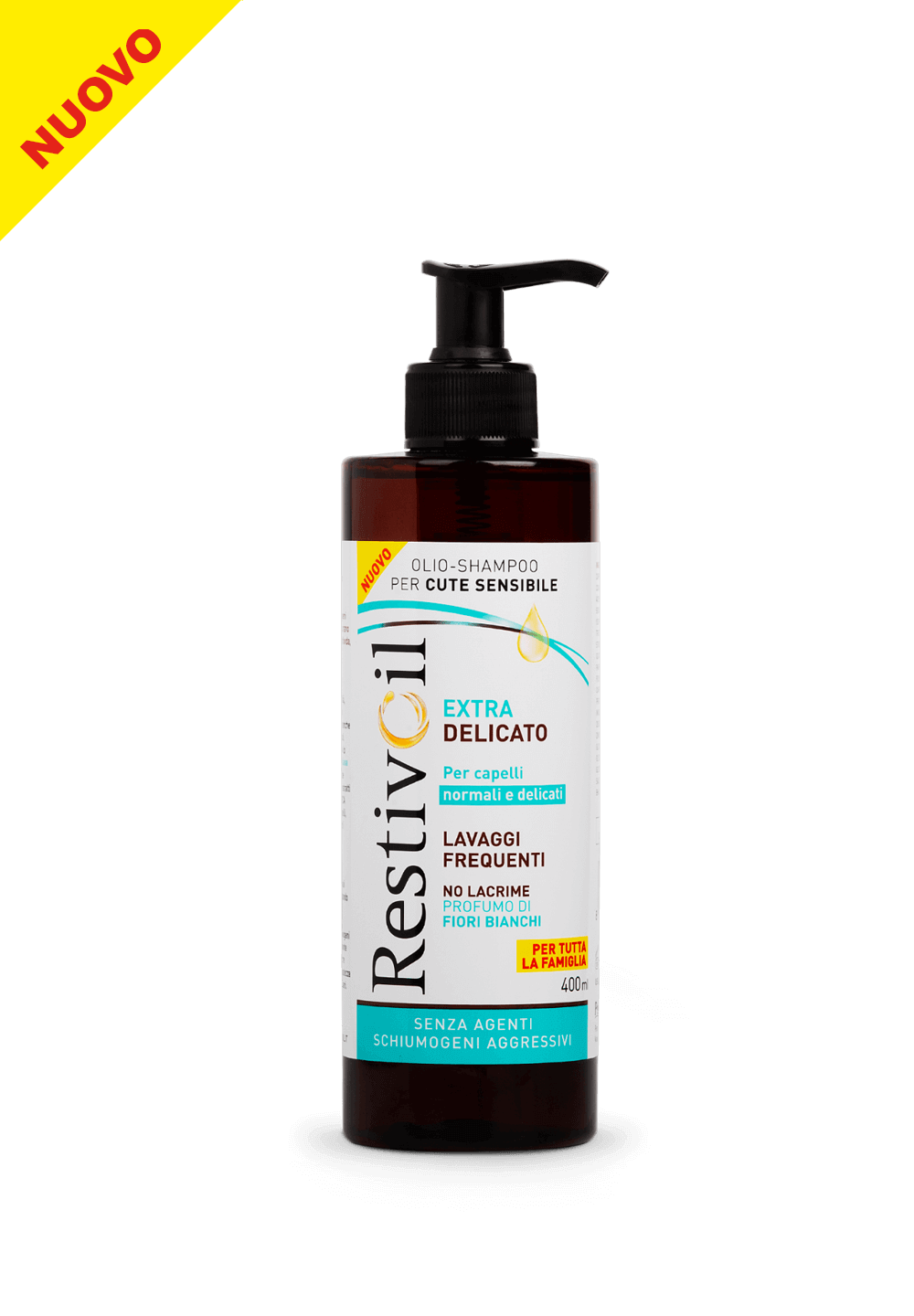 RESTIVOIL EXTRA DELICATO OLIO SHAMPOO PER CUTE SENSIBILE 400 ML - Farmaunclick.it