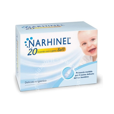 RICARICA USA E GETTA PER ASPIRATORE NASALE NARHINEL 20 PEZZIUSA E GETTA SOFT - Farmaunclick.it