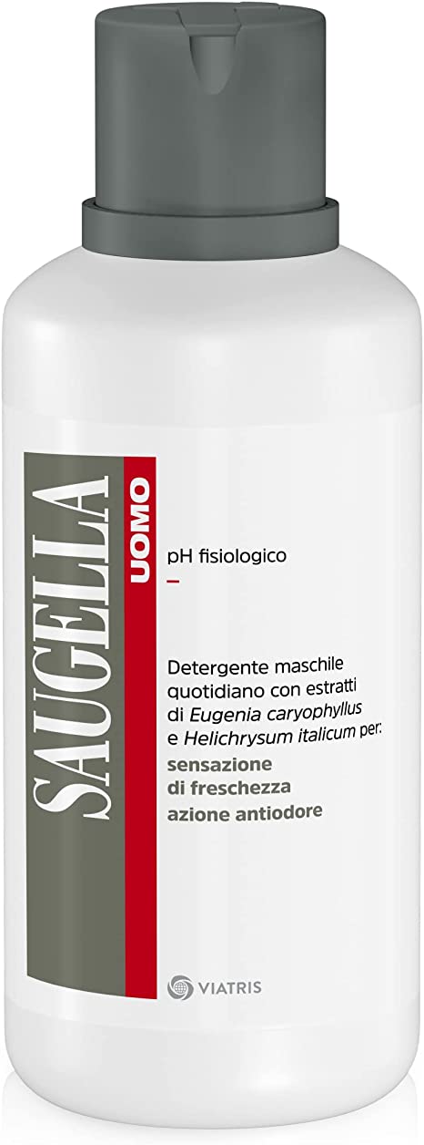 SAUGELLA UOMO PH FISIOLOGICO DETERGENTE MASCHILE 500 ML - Farmaunclick.it