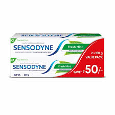 SENSODYNE FRESH MINT TOOTH 2 PEZZI DA 75 ML - Farmaunclick.it