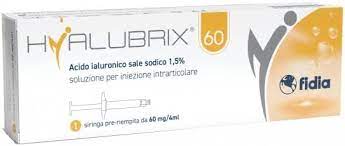 SIRINGA INTRA-ARTICOLARE HYALUBRIX 60 ACIDO IALURONICO 1,5% 60 MG 4 ML - Farmaunclick.it