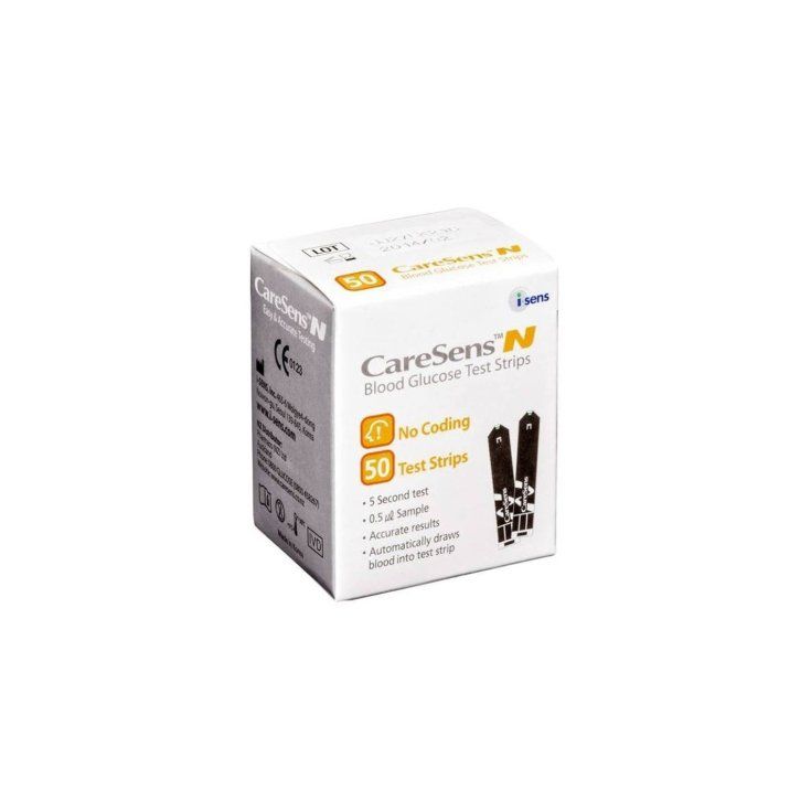 STRISCE MISURAZIONE GLICEMIA CARESENS N 50 PEZZI - Farmaunclick.it
