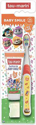 TAU MARIN SET BABY SMILE SPECIAL EDITION 44 GATTI DENTIFRICIO FRAGOLA 20 ML + SPAZZOLINO - Farmaunclick.it