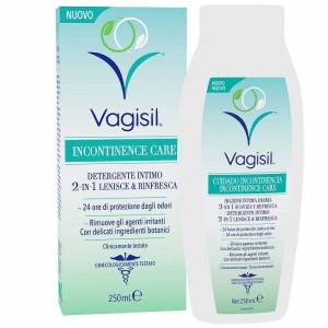 VAGISIL INCONTINENCE CARE DETERGENTE INTIMO 2IN1 LENISCE & RINFRESCA 250 ML - Farmaunclick.it