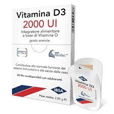VITAMINA D3 IBSA 2000 UI 30 FILM ORODISPERSIBILI - Farmaunclick.it