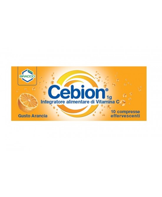 CEBION EFFERVESCENTI VITAMINA C ARANCIA 10 COMPRESSE - Farmaunclick.it