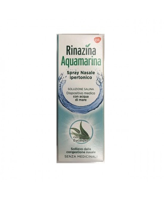 RINAZINA AQUAMARINA SPRAY NASALE IPERTONICO CON EUCALIPTO 20 ML - Farmaunclick.it