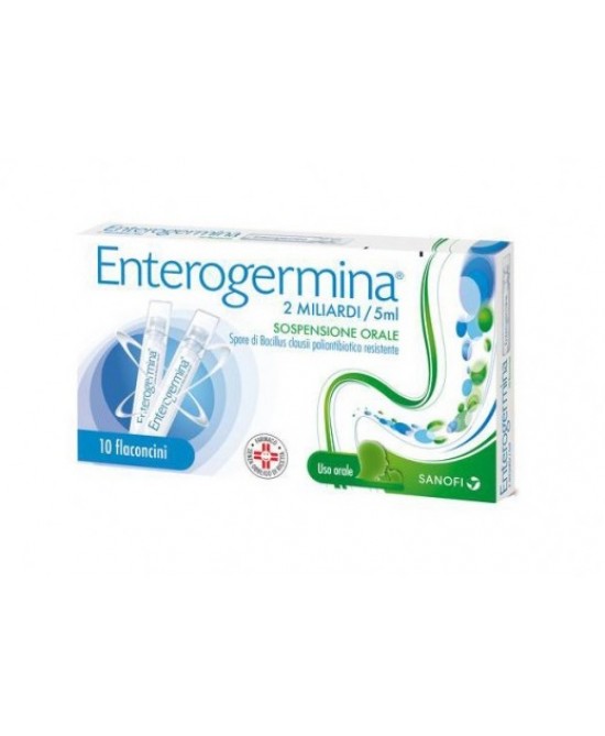 ENTEROGERMINA*OS 10FL 2MLD/5ML-ORIGINALE SANOFI  - Farmaunclick.it