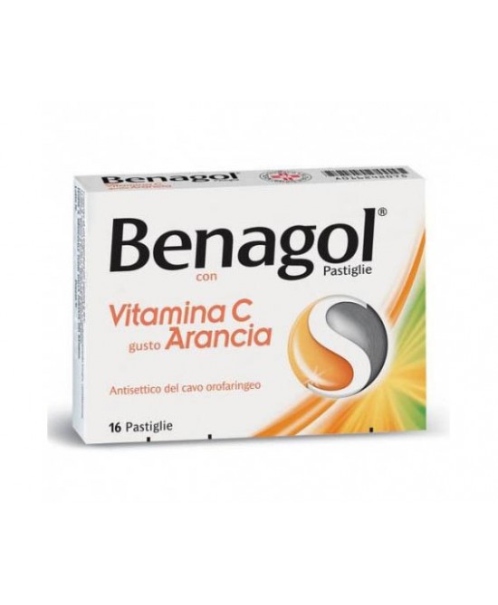 BENAGOL VIT C*16PAST ARANCIA - Farmaunclick.it