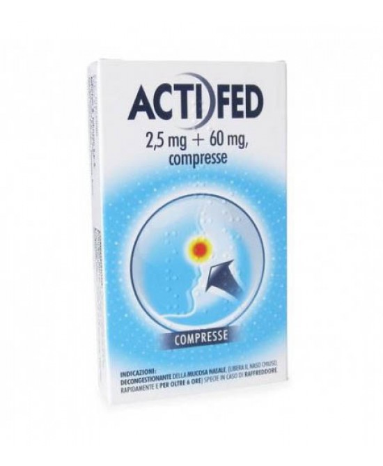 ACTIFED*12CPR 2,5MG+60MG - Farmaunclick.it
