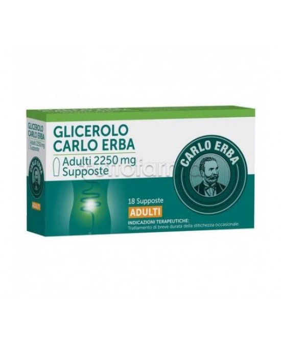 GLICEROLO*AD 18SUPP 2250MG - Farmaunclick.it