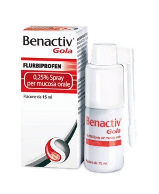 BENACTIV GOLA*SPRAY 15ML 0,25% - Farmaunclick.it