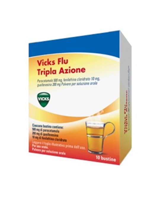 VICKS FLU TRIPLA A*OS 10BUST - Farmaunclick.it