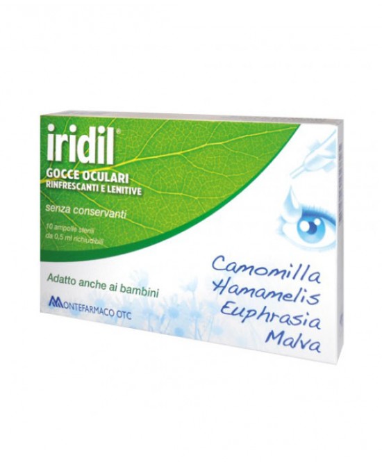 GOCCE OCULARI IRIDIL 10 AMPOLLE MONODOSE RICHIUDIBILI 0,5 ML - Farmaunclick.it
