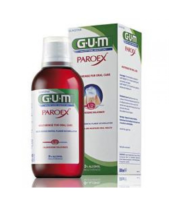 GUM PAROEX 0,12 COLLUTORIO CHX 300 ML - Farmaunclick.it