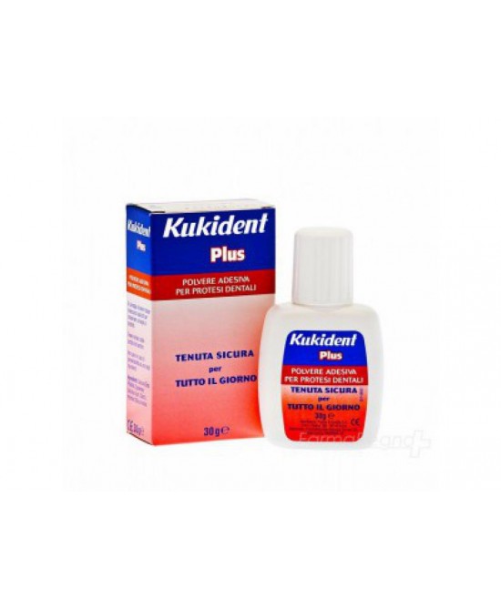 KUKIDENT PLUS POLVERE ADESIVA PER PROTESI DENTARIE 30 G - Farmaunclick.it