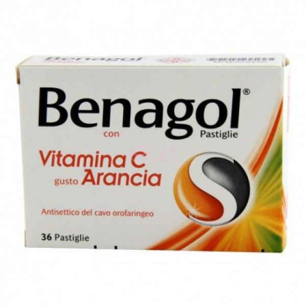 BENAGOL VIT C*36PAST ARANCIA - Farmaunclick.it