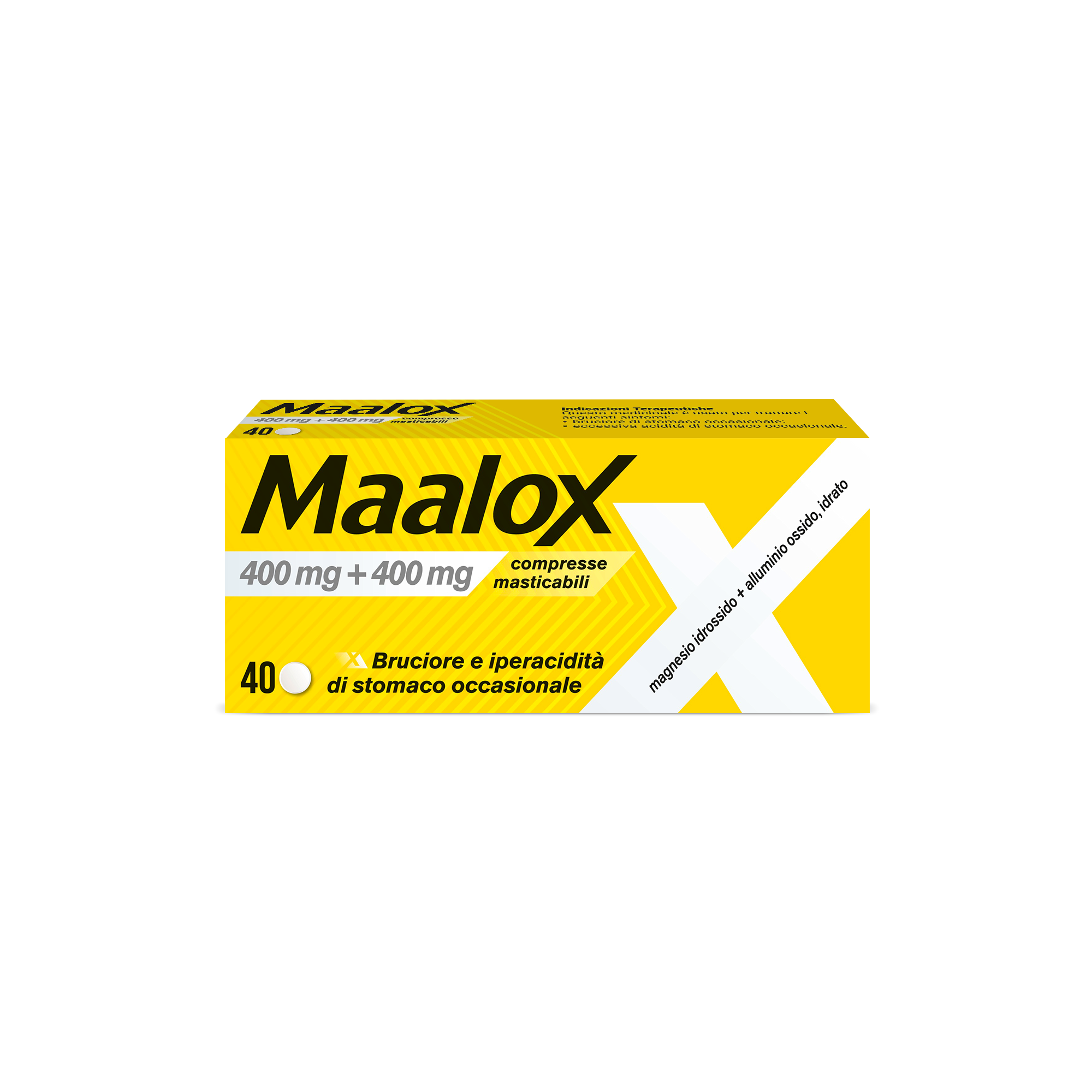 MAALOX*40CPR MAST 400MG+400MG - Farmaunclick.it