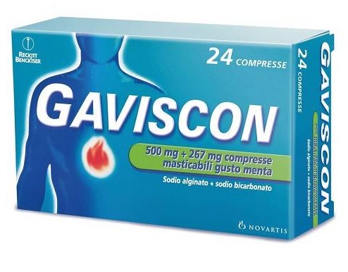 GAVISCON*24CPR MENTA 500+267MG - Farmaunclick.it