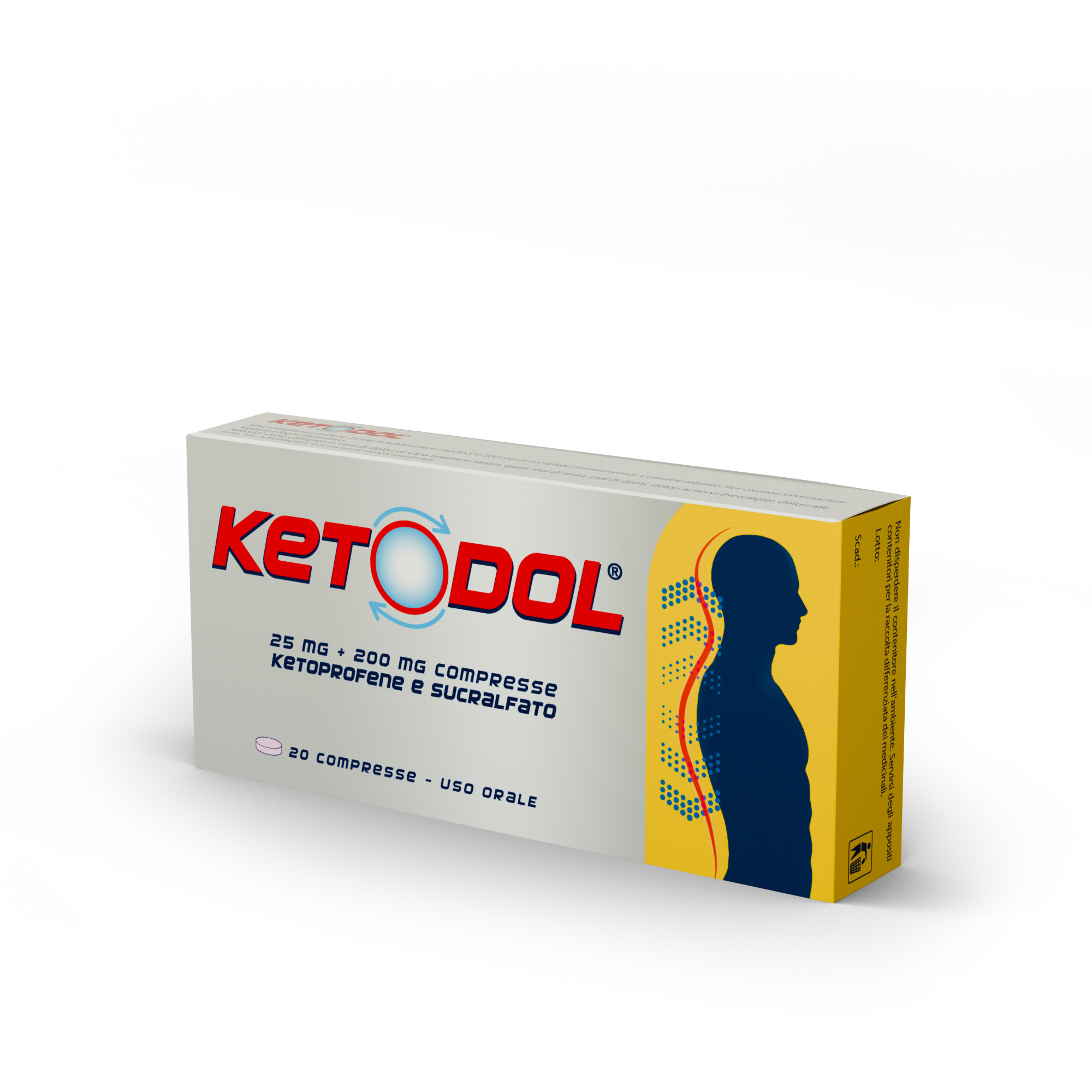 KETODOL*20CPR 25MG+200MG - Farmaunclick.it