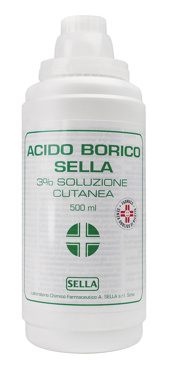 ACIDO BORICO SELLA*3% 500ML - Farmaunclick.it
