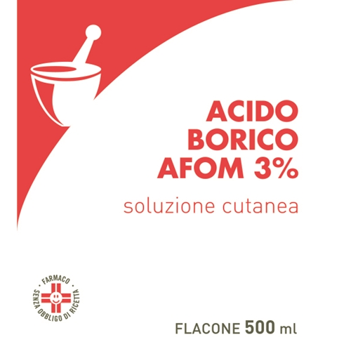 ACIDO BORICO AFOM*3% 500ML - Farmaunclick.it