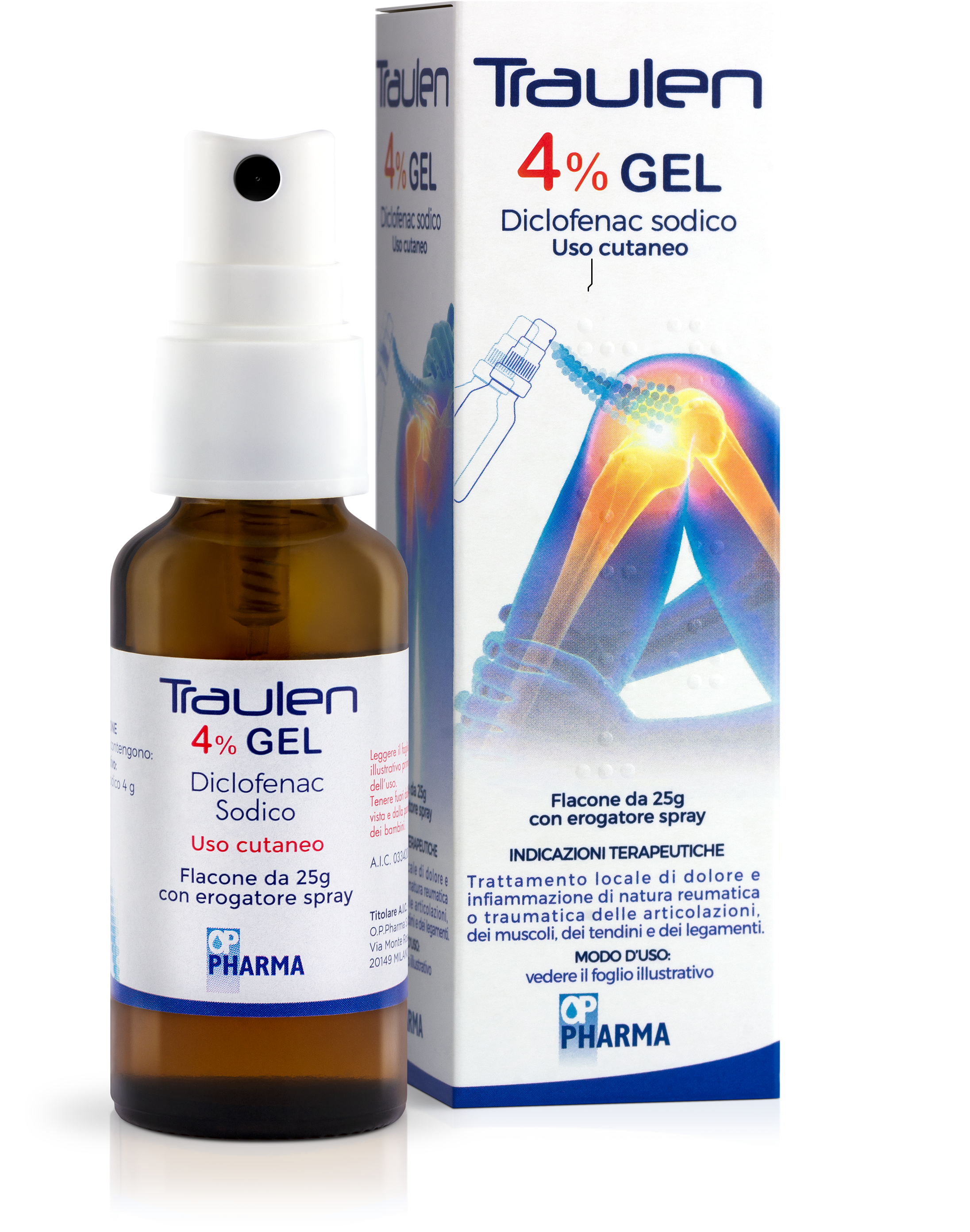TRAULEN*GEL 4% FL 25G C/EROG - Farmaunclick.it