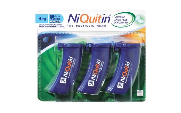 NIQUITIN*60PASTL 4MG MENTA FL - Farmaunclick.it